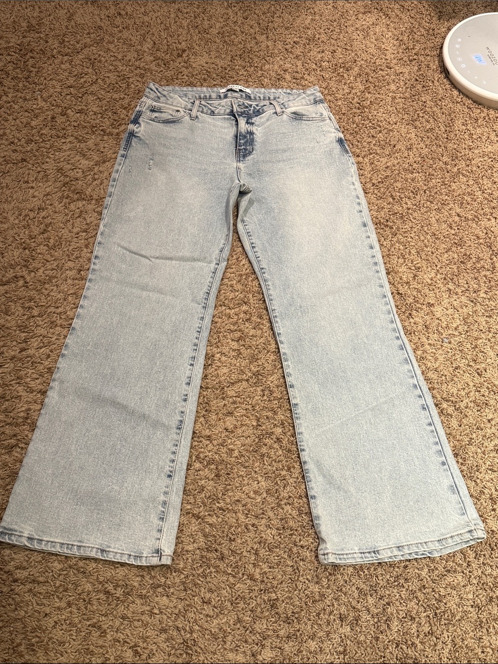 Celebrity Pink Washed Light Blue Flare Jeans